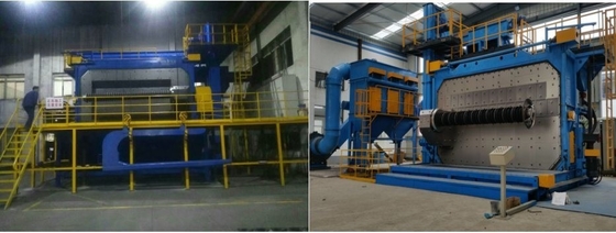 Pmw3850 Rod Shot Blasting Machine com resistência à ferrugem / corrosão e personalização