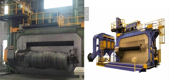 Pmw3850 Rod Shot Blasting Machine com resistência à ferrugem / corrosão e personalização
