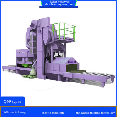 Máquina de jato de transporte de rolos personalizada com intervalos de manutenção prolongados