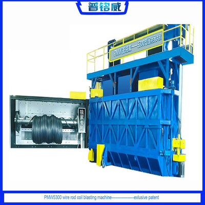 PMW5300 Máquina de jato de arame de aço para solução horizontal de limpeza de portas giratórias
