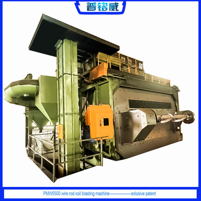 Máquina de blasting de tiro de bobina de barro para 5,5-42 mm de fio de fio Perda de 0,2-0,3% Tecnologia