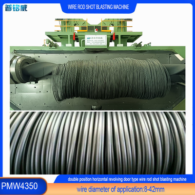 Equipamento de jato de fio de bobina de tiro de jato de fio em indústria de limpeza de superfície de fio