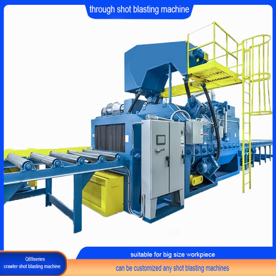 Máquina de jato de descarga elétrica para preparação de barras de aço