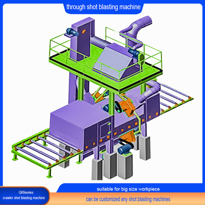 Fabricada sob medida através do tipo de máquina de jato de jato com 6 * 30 Impeller Head Power