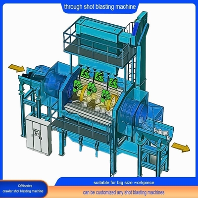 Fabricada sob medida através do tipo de máquina de jato de jato com 6 * 30 Impeller Head Power