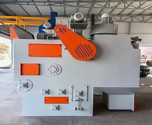 Alta limpeza limpador de ferrugem automático Crawler Tumble Rubble Cinturão Shot Blasting Machine Um