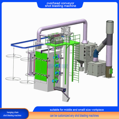 Máquina de jato de jato de limpeza crítica para produção de grandes volumes