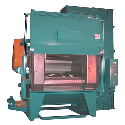 Máquina de limpeza por jato de borracha para fundições de ferro