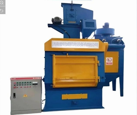 Máquina de abrasão rotativa para tratamento de superfícies metálicas