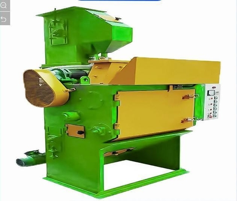 Máquina de abrasão rotativa para tratamento de superfícies metálicas