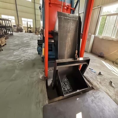 Máquina de blasting de borracha de alta limpeza com limpeza de porcas e parafusos