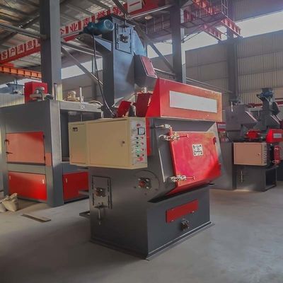 Máquina de blasting de borracha de alta limpeza com limpeza de porcas e parafusos