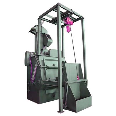 Máquina de blasting de borracha de alta limpeza com limpeza de porcas e parafusos