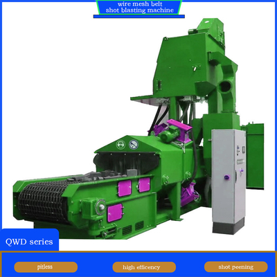 0.5-4 M/min Velocidade de limpeza Cintura de malha de arame elétrico máquina de jato de jato com projeto sem buracos