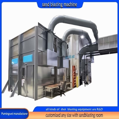 Sandblaster seco para produtos grandes Vários materiais de cores diferentes
