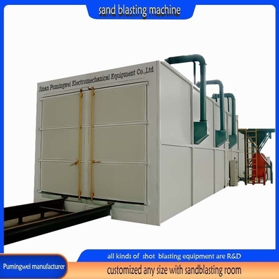 Sandblaster seco para produtos grandes Vários materiais de cores diferentes