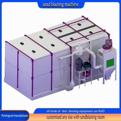 Máquina de limpeza de cabine de arejamento de grande porte, série PMW, feita pela Pumingwei