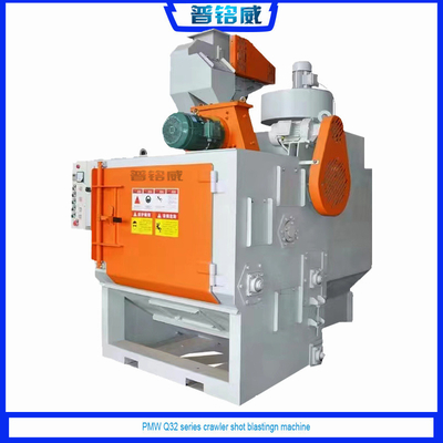 Personalização Q329 Automático Rust Cleaning Crawler Tumble Rubble Belt Shot Blasting Machine