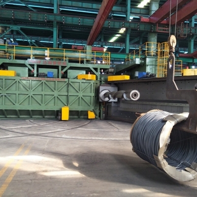 Máquina de sopro de fio redondo para remoção de ferrugem a 16,8*12,4*5,8 m de altura do solo