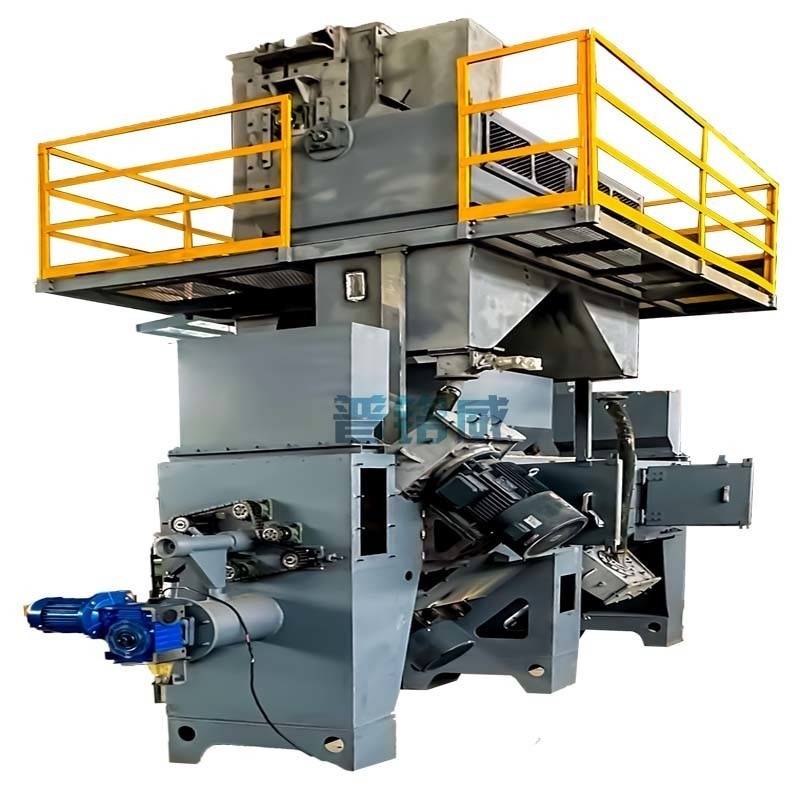 Máquina de sopro a quente de bobinas de barras de arame em linha para remoção contínua de ferrugem Nível S2.5-3.0