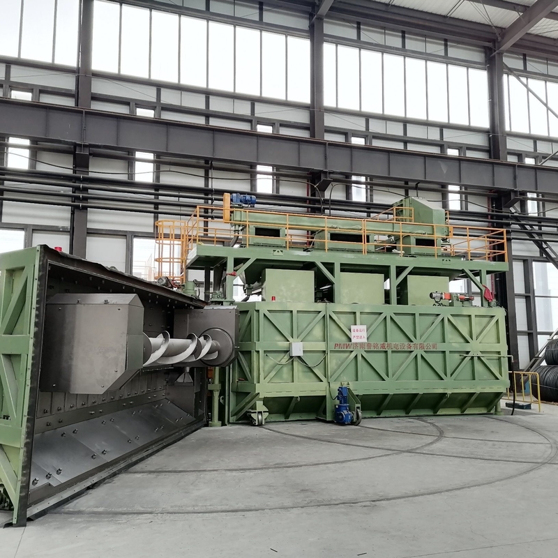 PMW5300 Porta balançante Rod de arame disparado Blasting Sand Blasting Machine Equipamento 16.8x12.4x5.8m