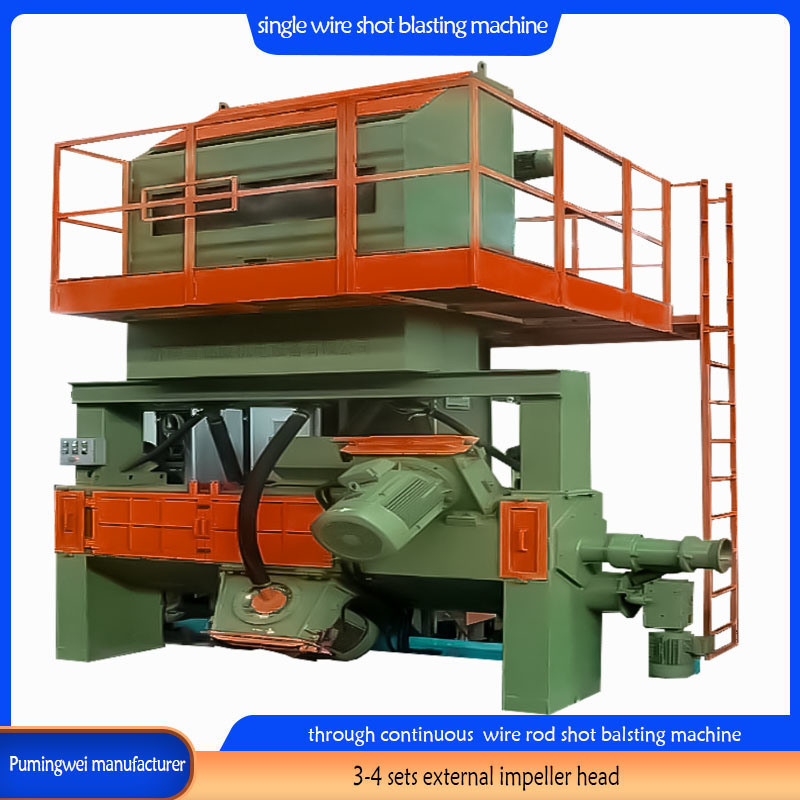 Máquina elétrica de jato único através de fio para equipamento de limpeza de ferrugem