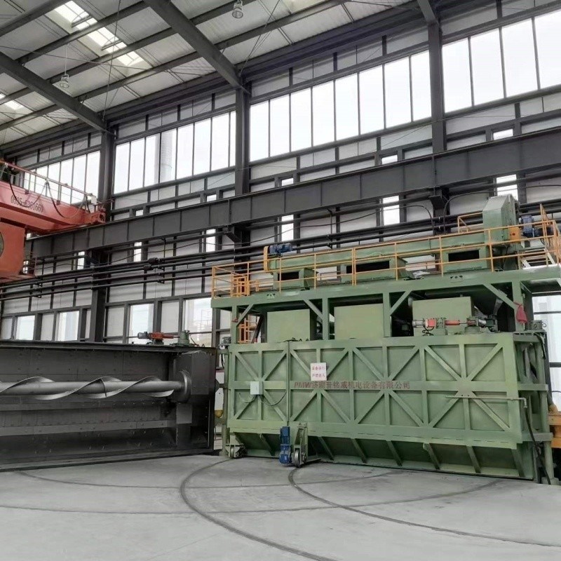 Máquina de jato de jato tipo porta horizontal PMW5300 para tratamento de superfície não tóxico