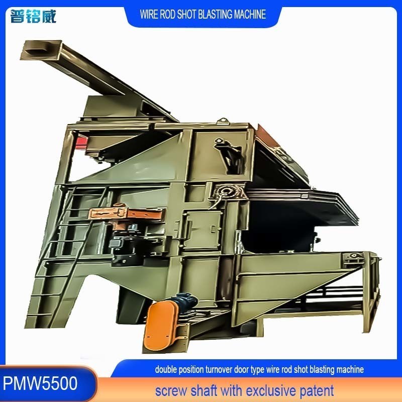 Equipamento exclusivo de limpeza de mandril Wire Rod Coil Shot Blasting Machine Personalização