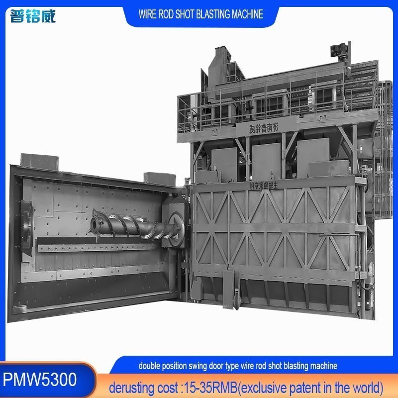 Máquina de jato de fio de bobina personalizável com duas portas de carregamento de mandril