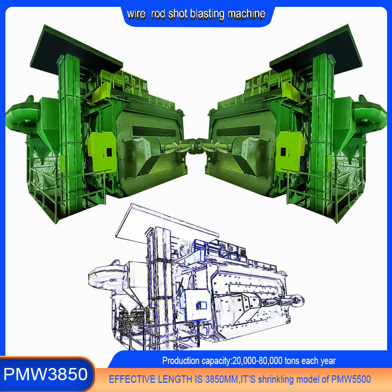 Perfeito Blast Wheel Wire Rod Coil Shot Blasting Machine para e melhor desempenho