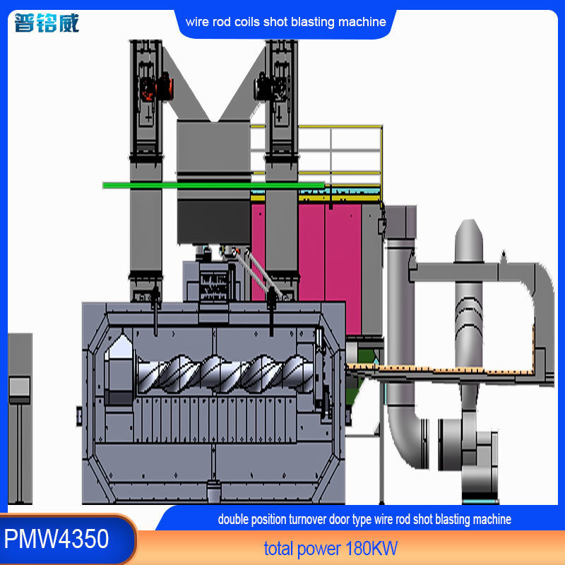 Potência da cabeça do impulsionador 30kw/set Máquina de jato de fio para descascar a superfície do fio