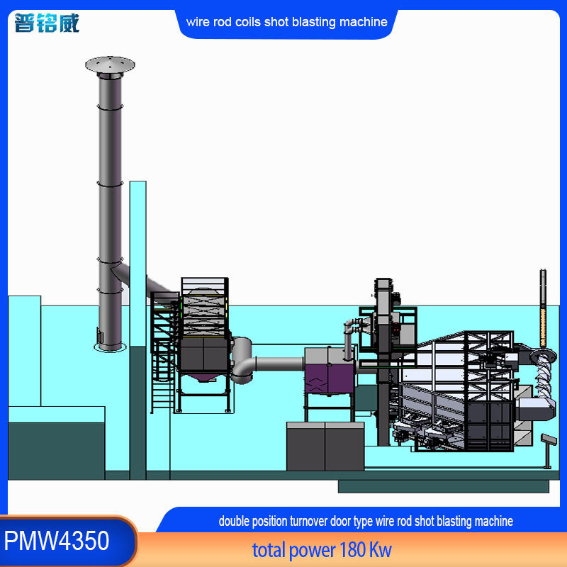 Máquina automática de descarga de fios de superfície com dois mandrils e uma porta