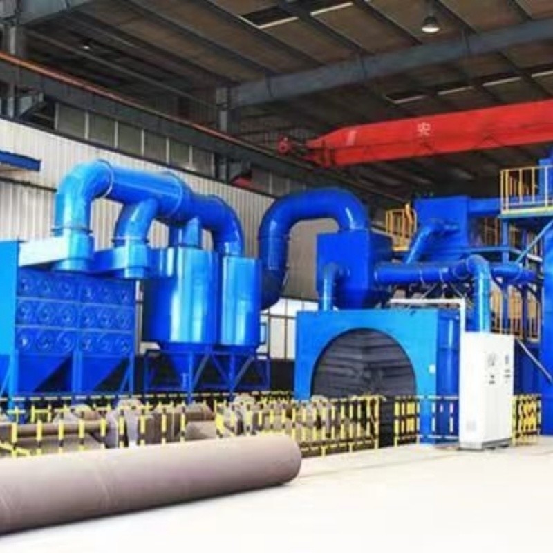 Máquina de blastar de tiro por rolamento para a indústria de tubos de aço