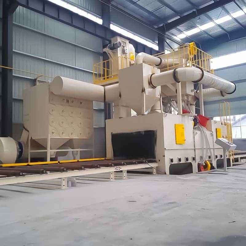Máquina de blasting de rolos de diferentes cores para alta limpeza
