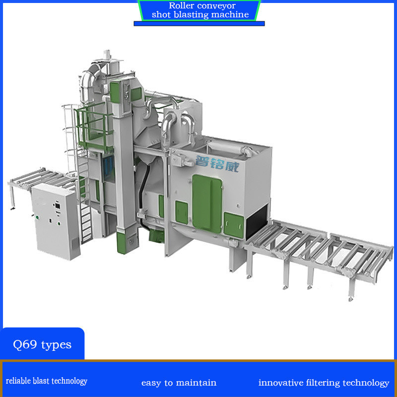 Máquina de jato de transporte de rolos personalizada com intervalos de manutenção prolongados