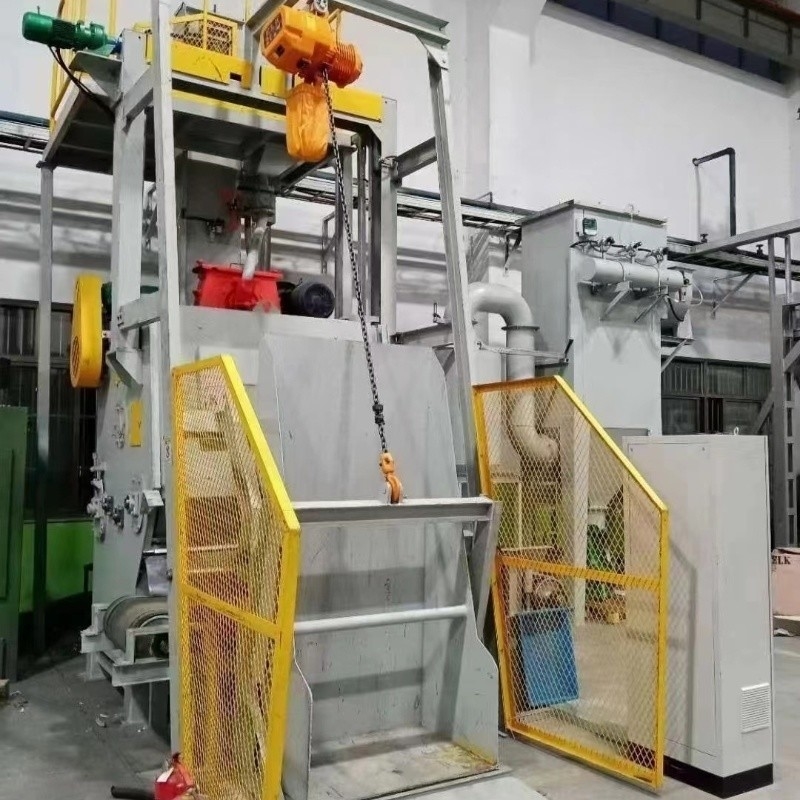 Máquina de revestimento de areia e de remoção de ferrugem, de capacidade 1 tonelada